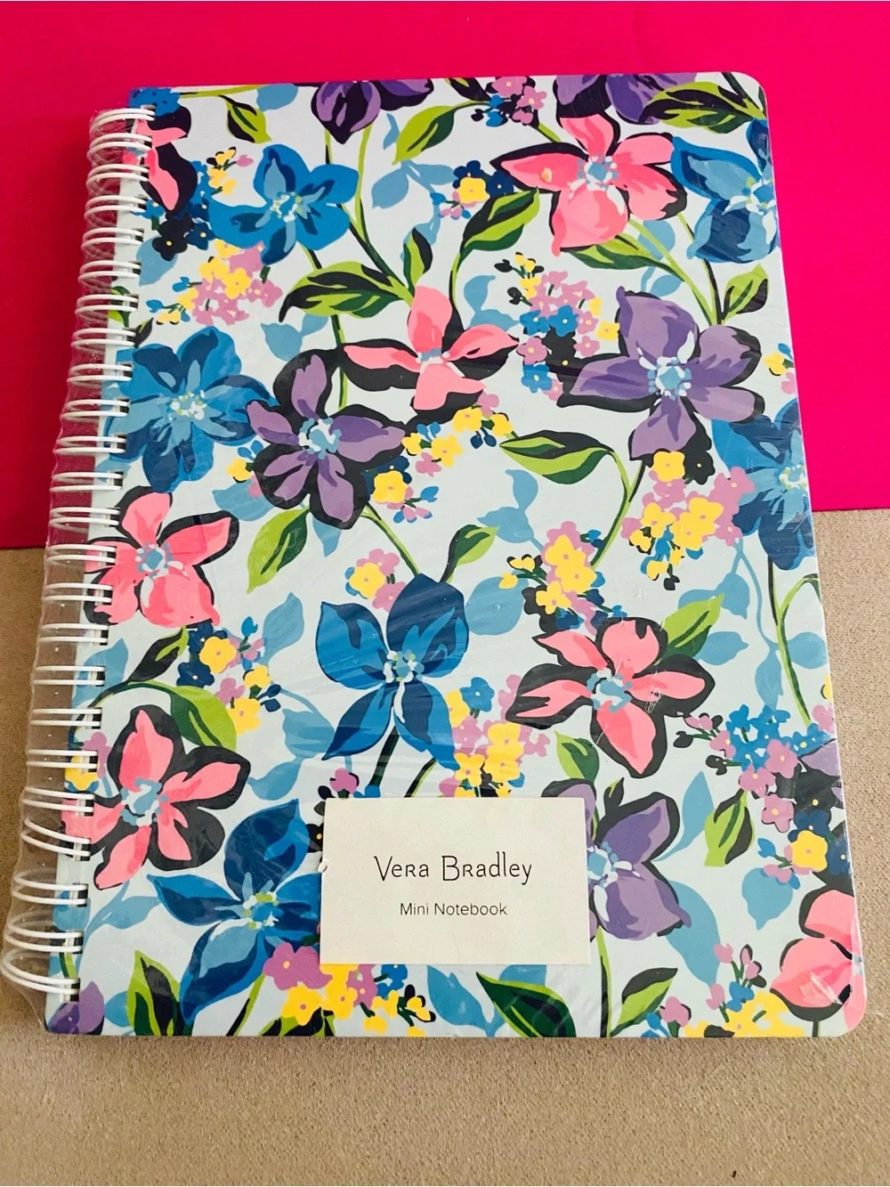 Vera Bradley Mini Spiral Notebook NWT. Marian Floral. 160 pages